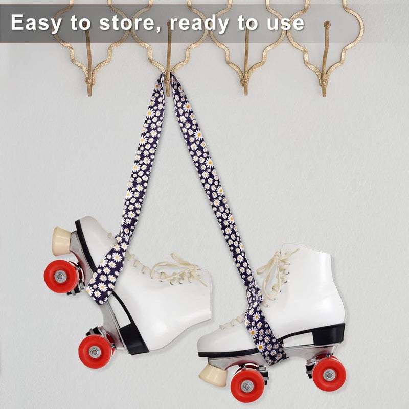 Skylety حزام حذاء التزلج القابل للتعديل 2 قطعة مع حزام كتف مرن لحمل الأطفال والنساء والرجال للتزلج - Image 5